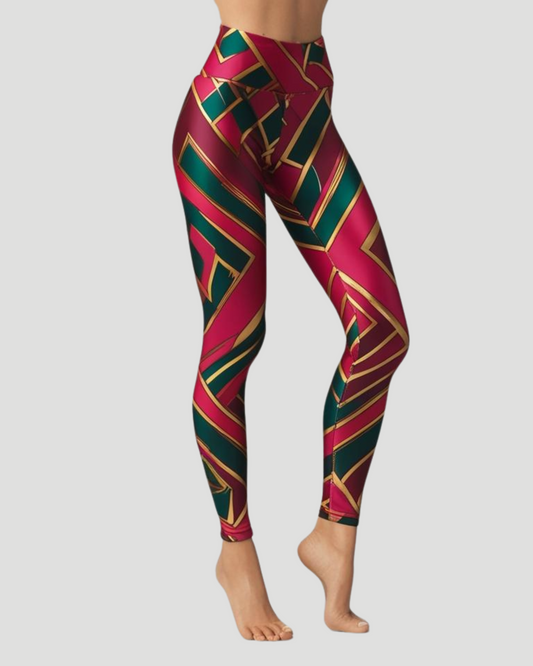 Velmira Rosé Smaragd Gold Leggings